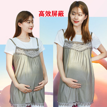 L Radiation protection clothing maternity clothing silver fiber suspenders pregnant womens radiation protection 360-degree protective clothing efficient shielding 04