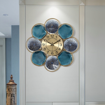 Nordic Creative Hanging Clock Living Room Home Fashion Iron Art Decoration Clock Genguan Personality Art Muted Atmosphere Hanging Watch