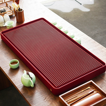 German bakelite tea tray home modern thin edge simple high-end tea set solid wood tea sea electric bakelite drainage large tea table
