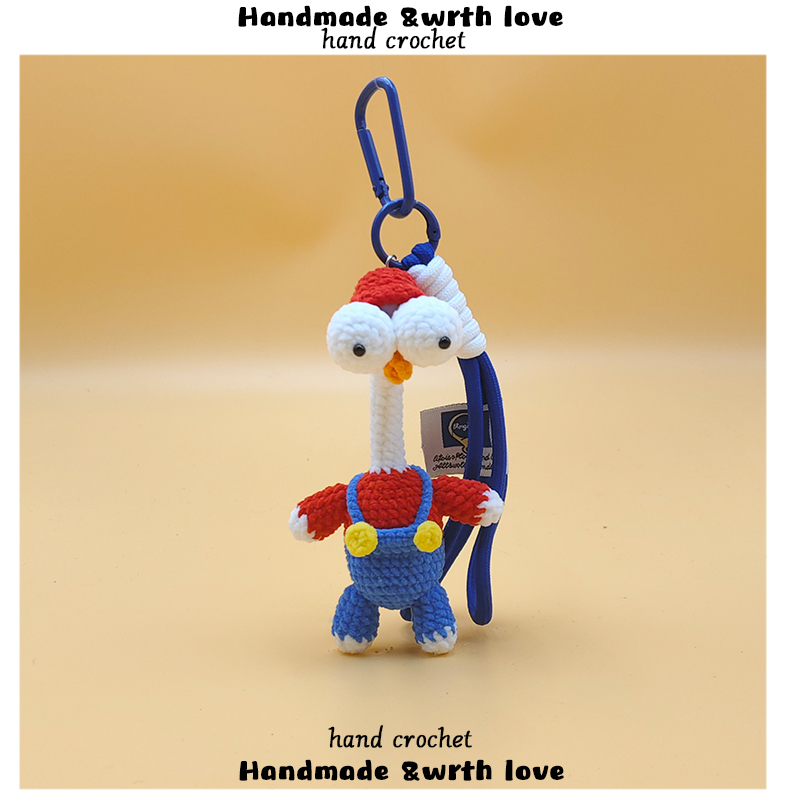 DIY Lab Cute Cuckoo Chicken Eye-Popping Chicken Bag Pendant Keychain Backpack School Bag Pendant Small Gift
