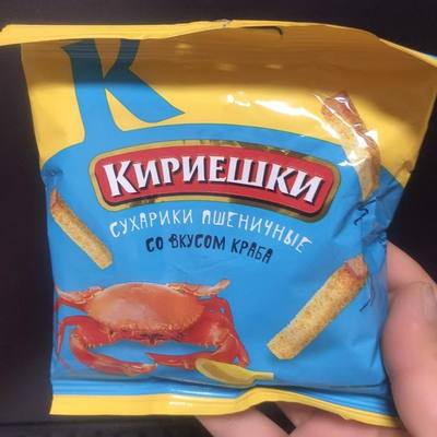 40 grams of crab-flavored bread crumbs for Russian dried bread snacks