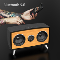 Landscape s60 wireless Bluetooth speaker large volume retro mini audio Home overweight subwoofer double speaker 3D surround lawn speaker Car audio High-end mobile phone computer outdoor plug-in card