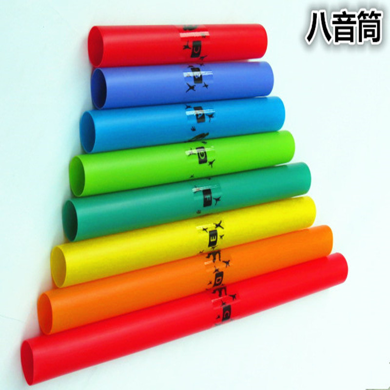  Orff percussion instrument 8-tone barrel color octopus eight-tone tube 8 audio tube plastic 8 audio tube