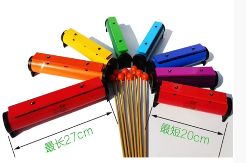 Бесплатная транспортная плитка плитка Aurf Aurf Eightone Tiles 8 Tone Aluminum Piano Piano Prine School Teaching Sound Block Sound полосы