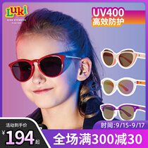 American Luki Rucci 7-10 years old child Girl anti-ultraviolet sun glasses fashion sunglasses sunglasses uv400