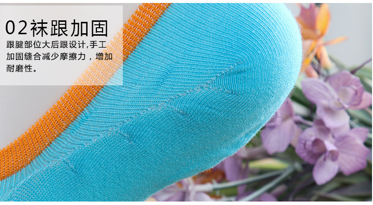 Vớ nữ của Deer 3020 phần mỏng dành cho nữ bằng vải cotton mềm mại tất nữ cổ ngắn dễ thương