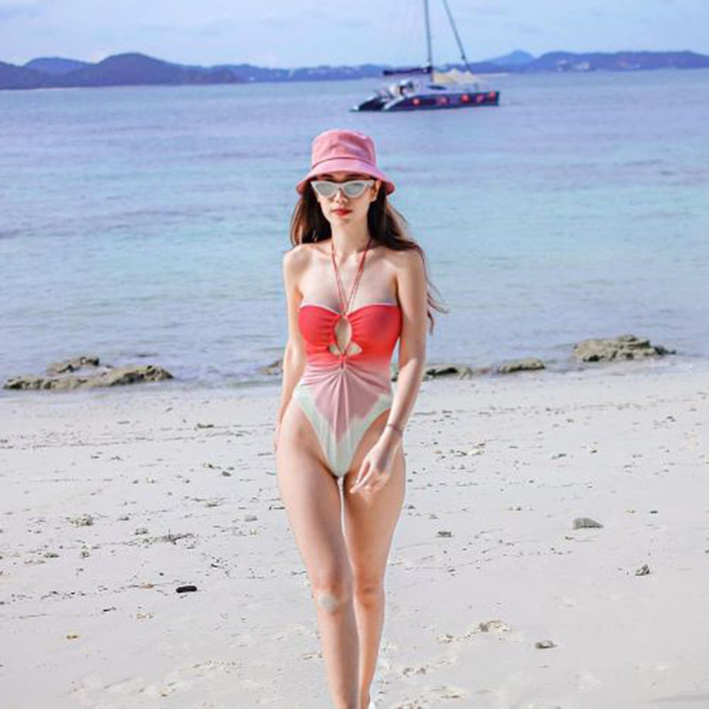 Bodysuit, sexy swimwear, 2021 collection, gradient
