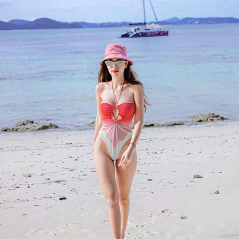 Bodysuit, sexy swimwear, 2021 collection, gradient