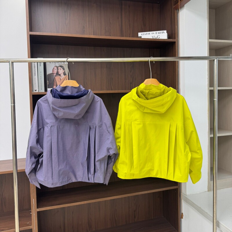 Sunstone Windproof and Waterproof Short Outdoor Jacket for Women, Sports Mountaineering and Hiking Jacket, Hooded Jacket