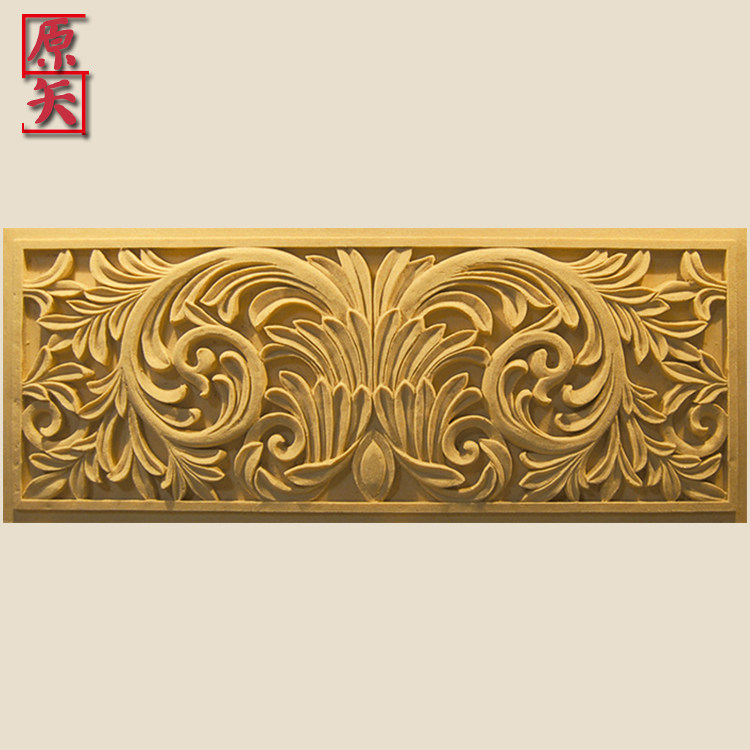 Outdoor Sandstone Reliefs Frescoed Villa Door Head Exterior Wall Decorative Lines Eurostyle Courtyard Sand Rock Carved board waist line
