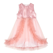 LittleNave Girl Spring New Dress Dress Mesh Yarn Vest Gown Dress Child Sweet Princess Dress