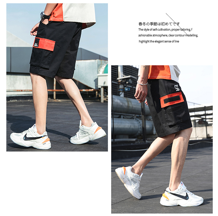 Quần short nam mùa hè thương hiệu quần yếm năm quần thể thao quần âu cotton quần thẳng quần quần nam - Quần làm việc quần lao động nam