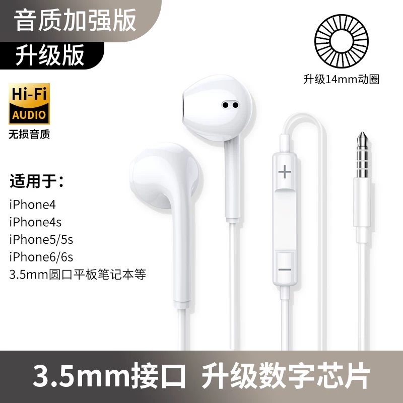 Apple, genuine compatible headphones, mobile phone, earplugs, iphone, 15/14/13/12