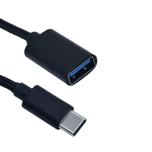 Адаптер Android-адаптер Type-C в интерфейс Нейлоновый плетеные чтение мобильный телефон USB-диск OTG Conversion USB-адаптер