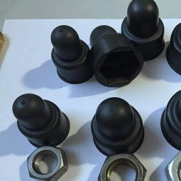 (M20) black white plastic bolt cover PE screw nut protection cap cover double nuts