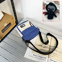 Сине -белый цвет бои+черный кулон воина