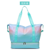 Модернизированный яркий зеленый цвет [обновление ткани + разделение сухой и влажной воды + отдельное отделение для обуви]