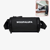 Черные тканевые туфли, подвеска