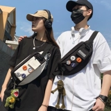 Нагрудная сумка для отдыха, сумка на одно плечо, мужская трендовая сумка через плечо для мальчиков, поясная сумка