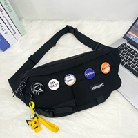 Черный (черный пояс)+значок пять -части набор+pikachu