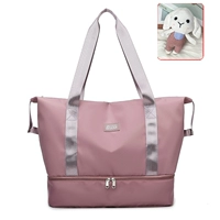 Порошок сакуры (темный порошок) [сухое и влажное разделение + независимое отделение для обуви] + розовый кролик