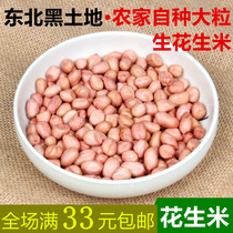 New goods farmers self-grown white sand raw peanuts red skin large grain peanut kernels Bulk 250g grains