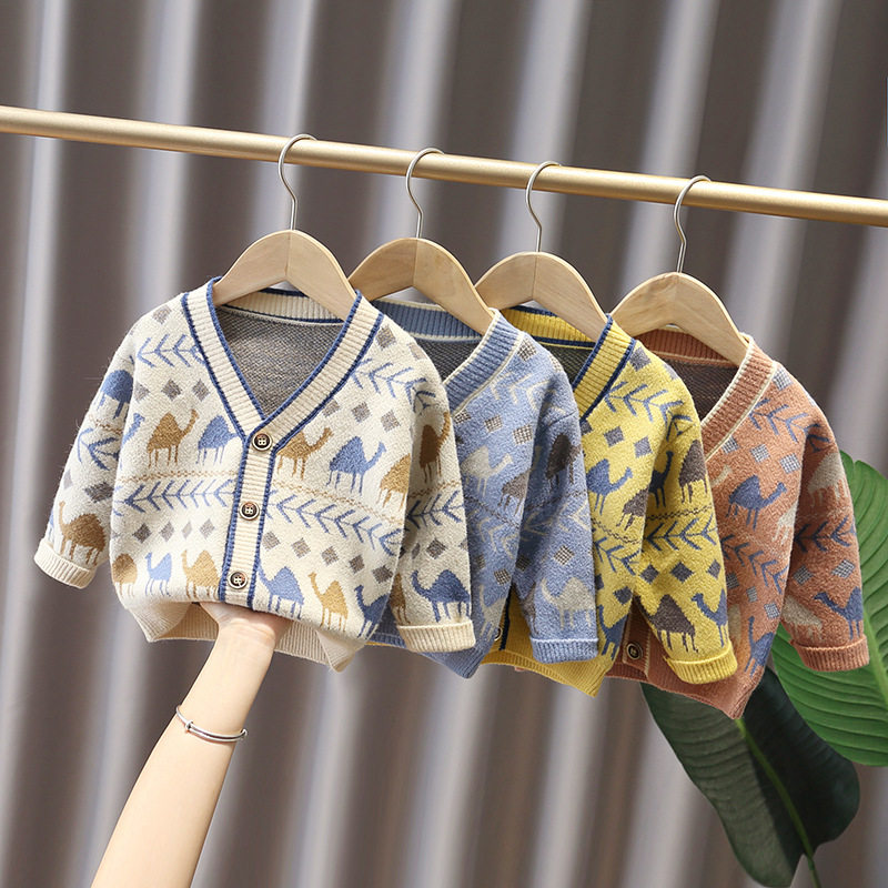 Boy sweater knit cardio-hoodie spring autumn cash ferret spring baby spring clothes children's baby jacket spring payment