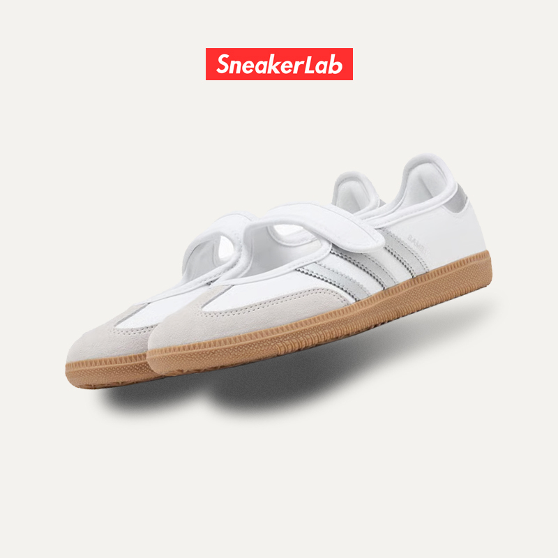 Adidas Originals Samba Jane Comfortable and Soft Mary Jane Shoes for Women White Kj3785