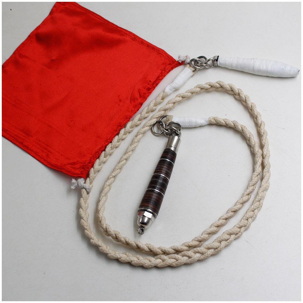 [USD 27.50] Initial Martial Arts 9 Knots Soft Martial Arts Whip Cowhide