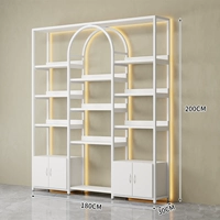 Длина 180 ширина 30 высота 200 [полностью белый] со шкафом и световой полосой