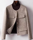 Short style double-sided wool handmade coat
