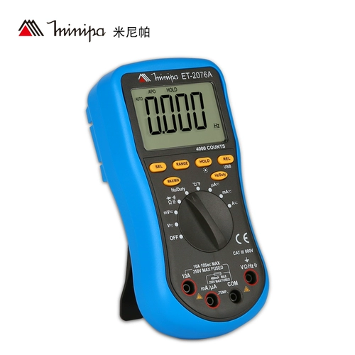 米尼帕 Minipa Digital Multimeter ET-2076A ET-2231A Мультиметровый дисплей мультиметровый дисплей мультиметровый дисплей