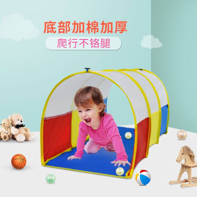 Children's Tunnel Barrel Drill Barrel Indoor Crawling Barrel Home Infant Kindergarten Climbing Drum Sensory Training Equipment Toy