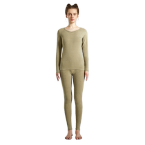Catman Mens Thickened Velvet Thermal Underwear Autumn and Winter Warm Pants Bottoming Shirt Autumn Clothes Autumn Pants Set Mens and Womens