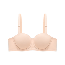 Catman underwear womens anti-slip push-up tube top strapless anti-sagging breast-retracting one-line back seamless beautiful back bra