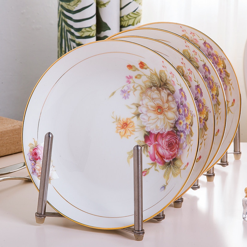 Good-looking plate household dish 8-inch Japanese deep plate heightened deep net red disc Jingdezhen dish plate