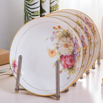 Good-looking plate household dish 8-inch Japanese deep plate heightened deep net red disc Jingdezhen dish plate