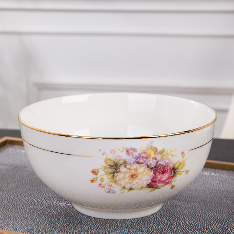 Soup bowl Large size household noodle bowl Ceramic large single buy eight-inch 8-inch oversized Chinese braised noodle bowl