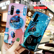Blue light camera opporeno3pro mobile phone shell full package anti-fall reno2 protective sleeve glossy personality arched anti-fall reno Z silicone shell reno3 new lovers