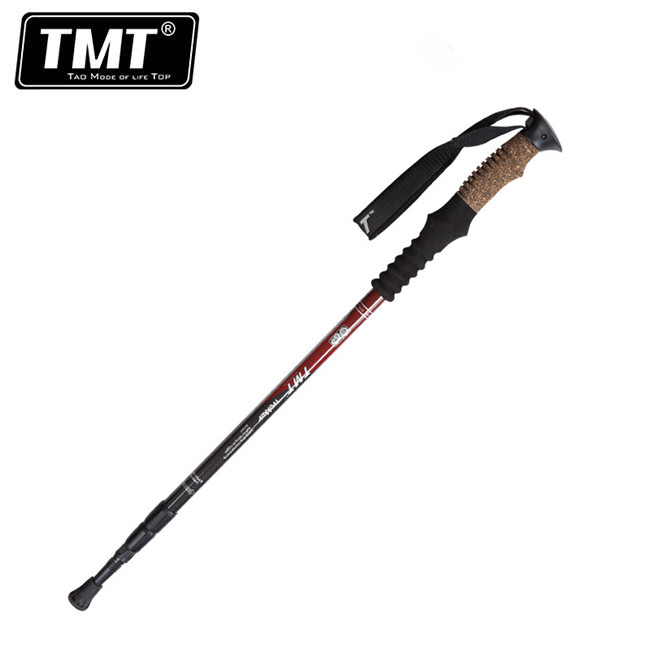 TMT Carbon Light Outdoor Professional Mountain Climbing Rod Cork Handle Old Travel Scanning Scank