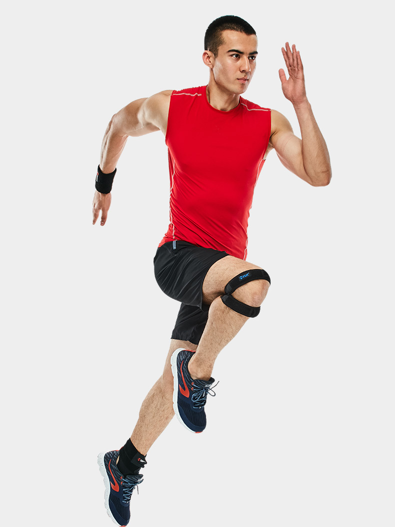 TMT xương chày với miếng đệm đầu gối thể thao nam chạy mùa hè mỏng meniscus nữ cầu lông đầu gối đôi cố định thiết bị bảo vệ - Dụng cụ thể thao găng tay thể thao