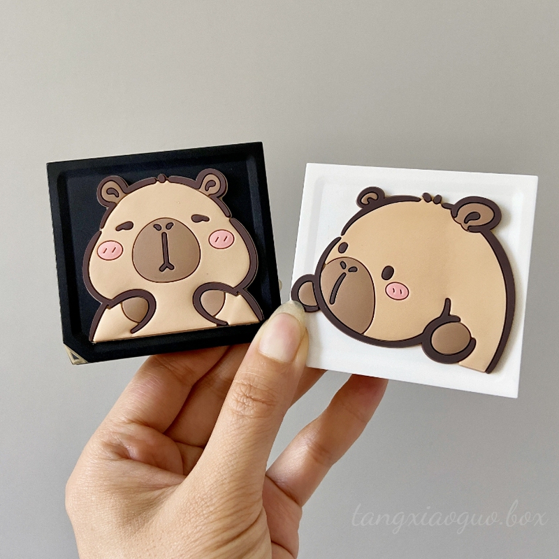 Kapibala Cute Cartoon Portable Magnetic Contact Lens Case Contact Lens Companion Box Care Box New Model