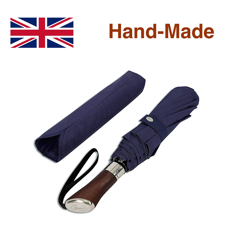 British Balios Umbrella with Solid Wood Handle, Automatic Umbrella, Men's Folding Umbrella, Portable, Women's Lover's Gift, in Stock British Balios Umbrella with Solid Wood Handle, Automatic Umbrella, Men's Folding Umbrella, Portable, Women's Lover's Gift, in Stock