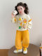 Girls' Spring Outfit 2026 New Korean Style Cartoon Casual Two-Piece Set for Girls in Spring and Autumn