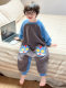 Boys' Ultraman Pajamas, Autumn and Winter Flannel Kidsren's Home Clothes, Flannel Anti-Cold Baby Onesies