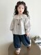 Girls' Spring Outfit Stylish Set 2025 New Children's Doll Shirt Casual Fashionable Two-Piece Set Forest Style Baby Spring Outfit
