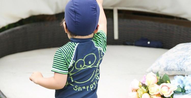 Xuất khẩu Hàn Quốc Trẻ em Chia áo tắm Baby Boy Kem chống nắng cho bé Áo tắm cho trẻ em áo trẻ em