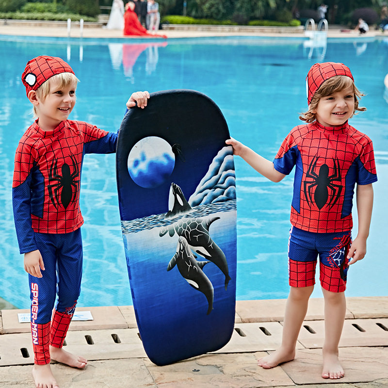 Children's swimwear Boys baby split sun protection Children's swimwear Long-sleeved trousers Quick-drying antibacterial elastic fabric