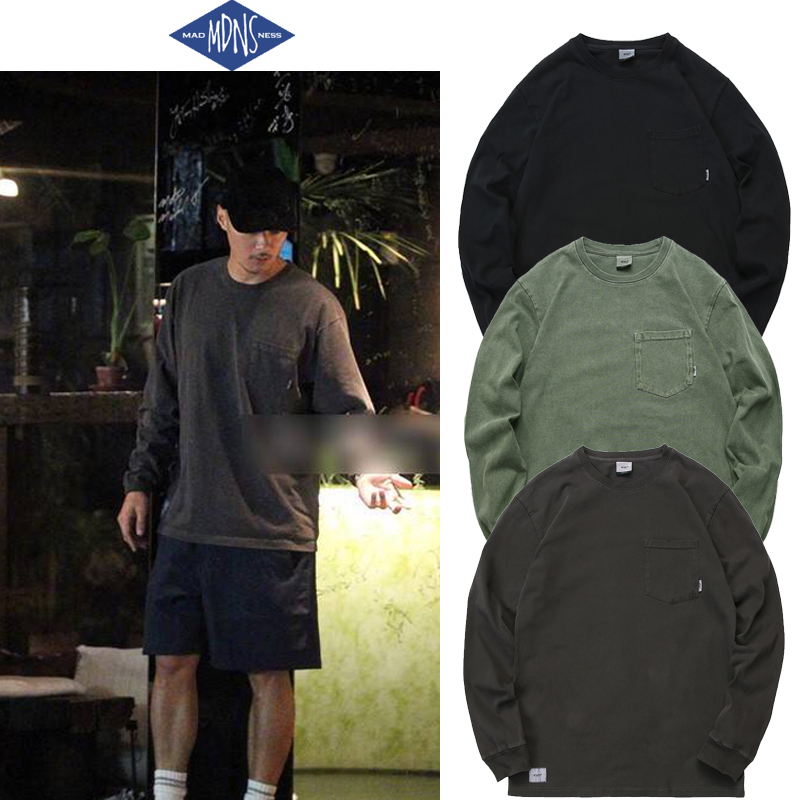 MADNESS Leisure Long sleeves Male Yu Wenle Tide Cards MDNS Joint 100 hitch to make old sets of headsweaters