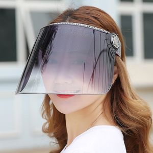 防晒帽子遮脸防紫外线太阳帽女夏骑电动摩托车